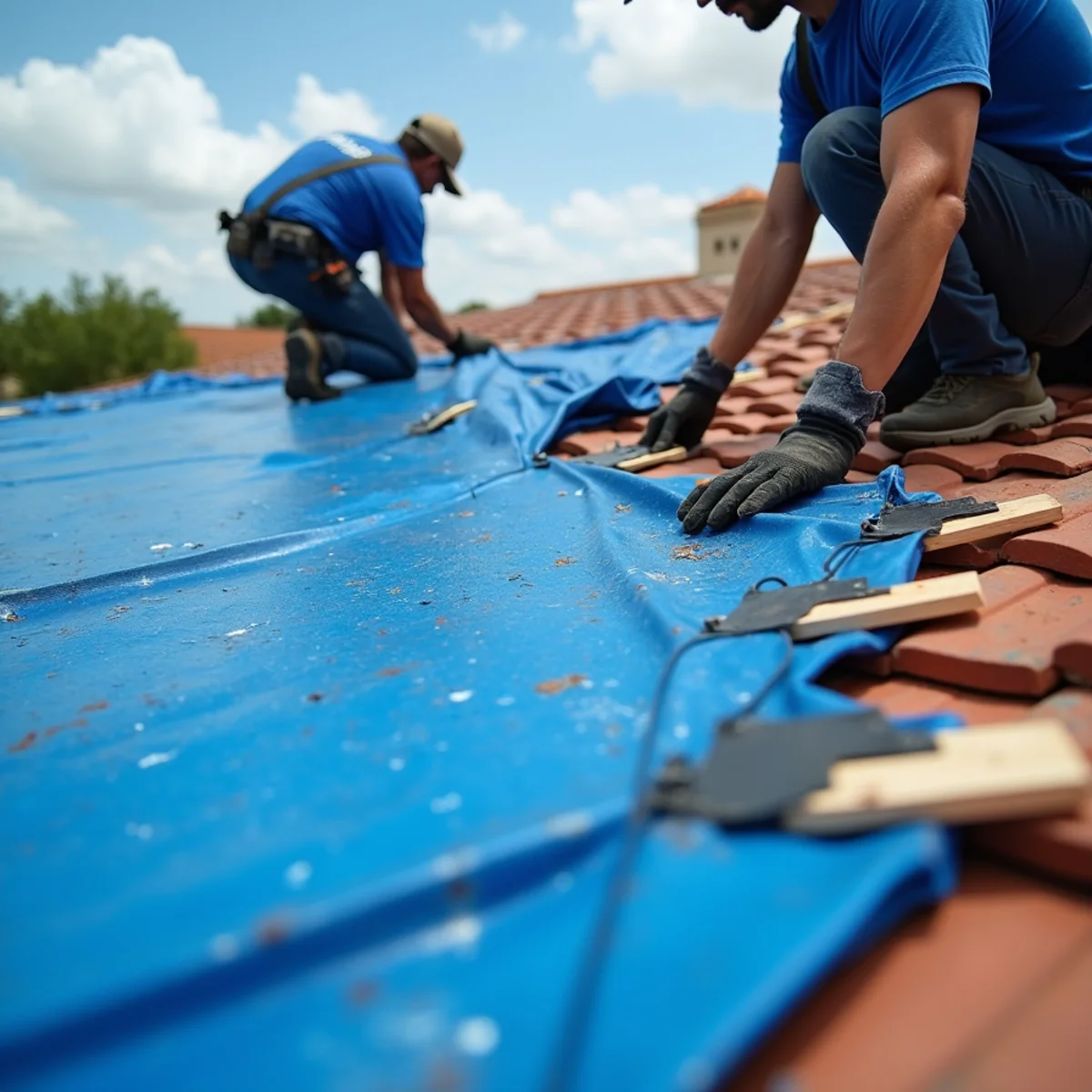How Long Can a Tarp Stay on a Roof in South Florida?